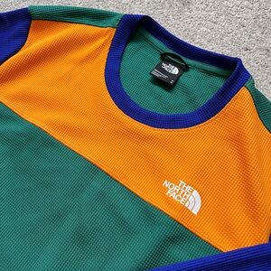 Mens The North Face Waffle Knit Base Layer Flashdry Outdoor Shirt Medium EUC